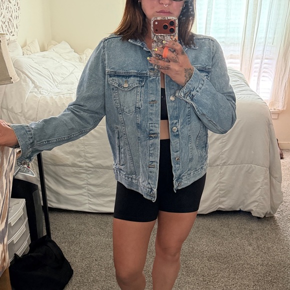 H&M Jackets & Blazers - H&M Light Blue Denim Jean Jacket